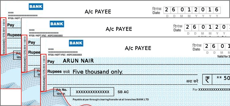 Bulk Cheques can be printed via excel sheet
