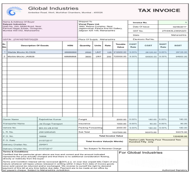 GST Tax Invoice Software & Format Online
