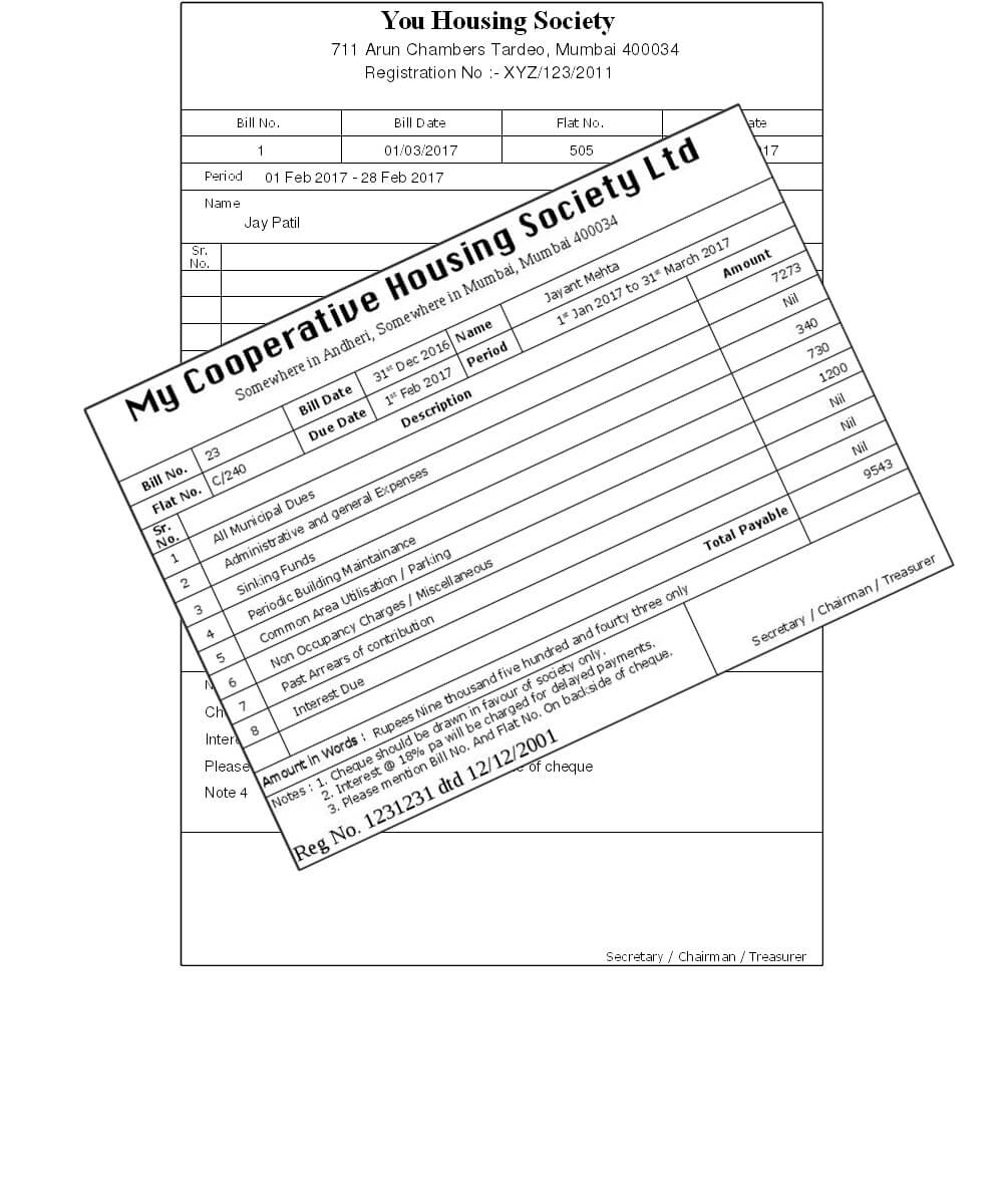 Online format of an Tax Invoice for Distributors